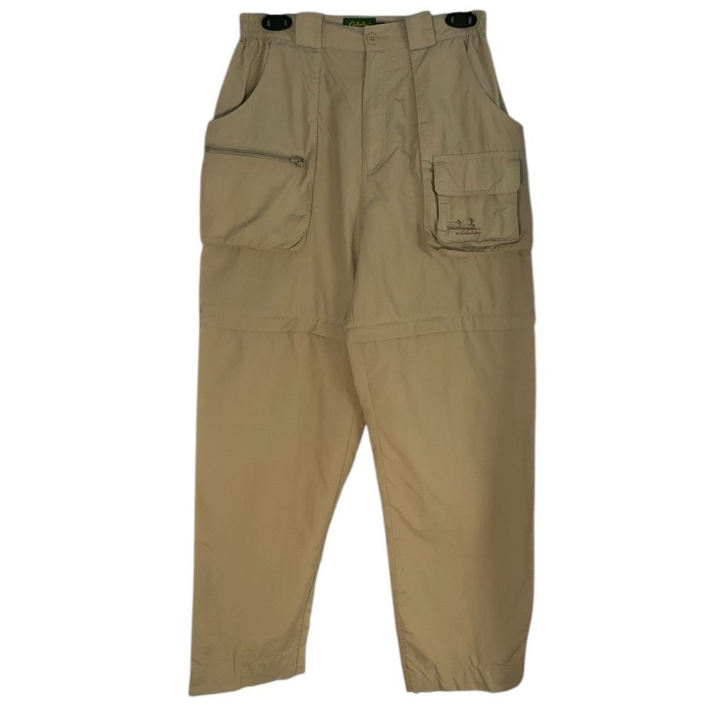 Cabela's GuideWear Women's Tan Nylon Convertible Pants Size M